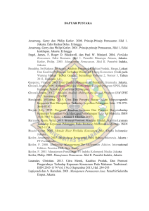 DAFTAR PUSTAKA Amstrong, Gerry dan Philip Kotler. 2008. Prinsip