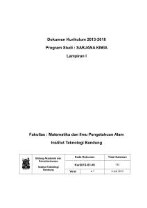 SARJANA KIMIA Lampiran I Fakultas