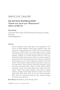 ISLAM DAN RADIKALISME