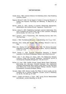 DAFTAR PUSTAKA Assael, Henry, 1995. Costumer Behavior And