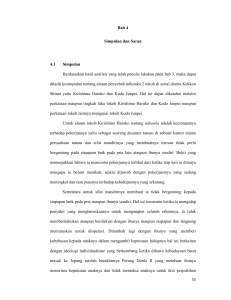 Bab 4 Simpulan dan Saran 4.1 Simpulan Berdasarkan hasil analisis