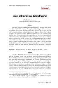 Imam al-Bukhari dan Lafal al-Qur`an