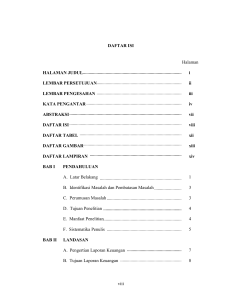 viii DAFTAR ISI Halaman HALAMAN JUDUL i