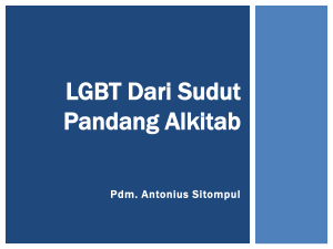 Seminar LGBT - GBI Sion Karawang