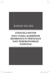 bagian kelima strategi sistem dan usaha agribisnis membangun