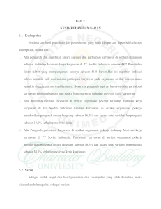 BAB V KESIMPULAN DAN SARAN 5.1 Kesimpulan Berdasarkan