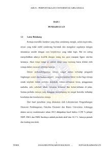 ANALISIS PENGARUH BAURAN 1 BAB 1 PENDAHULUAN 1.1