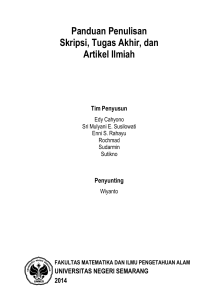 Panduan Penulisan Skripsi, Tugas Akhir, dan