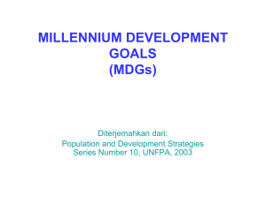 millennium development goals (tujuan