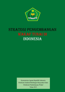 Strategi Pengembangan wakaf tunai di indonesia-2013