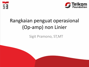 Rangkaian penguat operasional (Op-amp) non Linier
