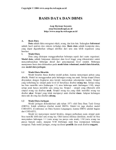 BASIS DATA DAN DBMS