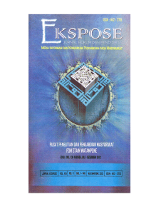 Jurnal Ekspose Vol. XXI. No. 2, Desember 2012