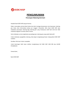 pengumuman - OCBC NISP