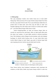 5 BAB 2 DASAR TEORI 2.1 Hidrogeologi Ilmu yang mempelajari