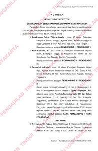 - SIPUT Pengadilan Tinggi Yogyakarta