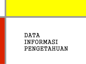 data informasi pengetahuan