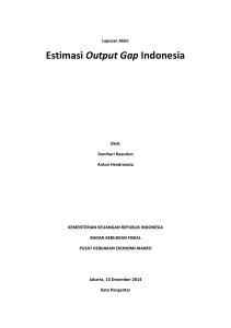 Estimasi Output Gap Indonesia