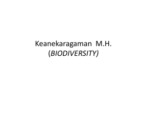 Keanekaragaman M.H. (BIODIVERSITY)