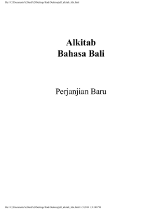 Alkitab Bahasa Bali