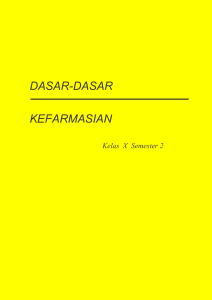 dasar-dasar kefarmasian