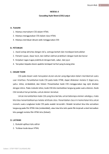 MODUL 4 Cascading Style Sheet (CSS)