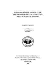 bahan ajar berbasis masalah untuk meningkatkan