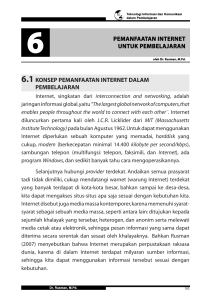 6.1 konsep pemanfaatan internet dalam pembelajaran