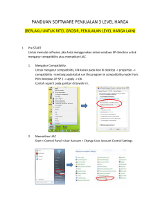 panduan software penjualan 3 level harga