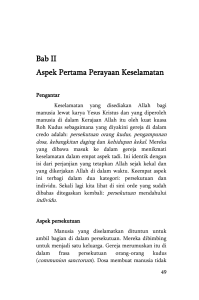 Manusia Dalam Perjalanan Menjumpai Allah Yang Kudus : Suatu