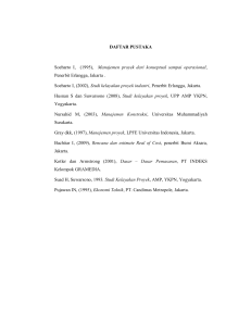 DAFTAR PUSTAKA Soeharto I, (1995), Manajemen proyek dari