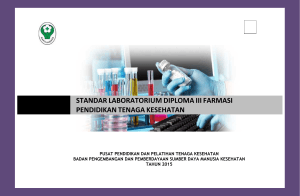 standar laboratorium diploma iii farmasi