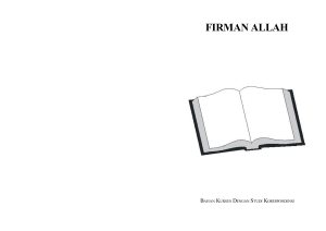 firman allah - Resources For Missions