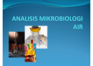 Metode Mikrobiologis Untuk Analisa Air