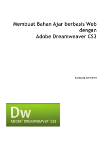 Membuat Bahan Ajar berbasis Web dengan Adobe Dreamweaver