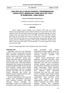 analisis kelayakan finansial pengembangan usaha