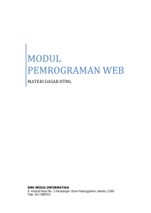 modul pemrograman web