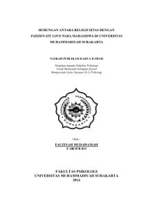 fakultas psikologi universitas muhammadiyah surakarta 2014