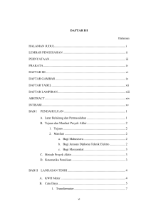 DAFTAR ISI Halaman HALAMAN JUDUL