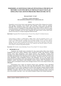 permodelan sistem dan desain pengendali pid dengan metode