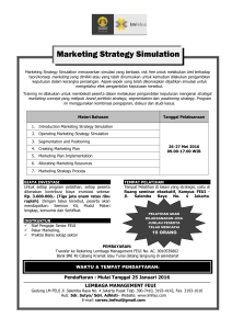 Brosur Marketing Strategy Simulation