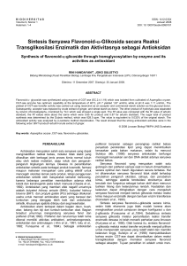 Sintesis Senyawa Flavonoid - Biodiversitas (Journal)