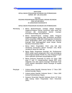 KEP-108 /K/D2/2009 Tentang Pedoman Pendampingan