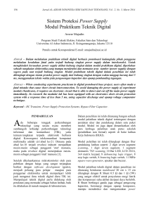 Sistem Proteksi Power Supply Modul Praktikum Teknik Digital