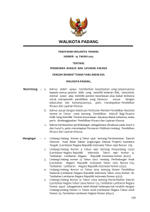 walikota padang - JDIH Kota Padang