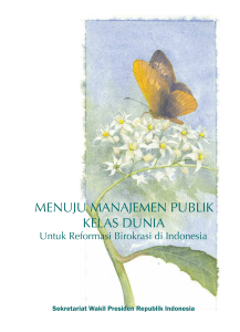 menuju manajemen publik kelas dunia