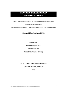 RPP Pengukuran Listrik - Belajar untuk lebih baik