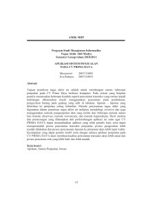 vii AMIK MDP Program Studi Manajemen Informatika
