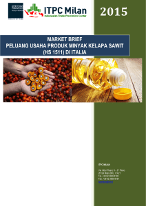 market brief peluang usaha produk minyak kelapa sawit (hs 1511)