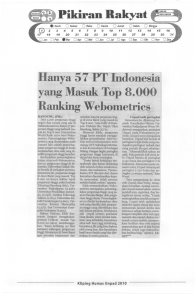 Pikiran Rakyat Hanya 57 PT Indonesia